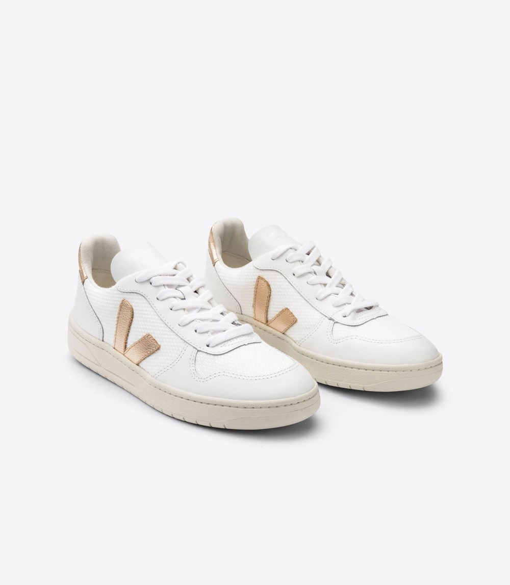 Veja Sneakers Womens - V-10 B-mesh - White - 3286BNWKP